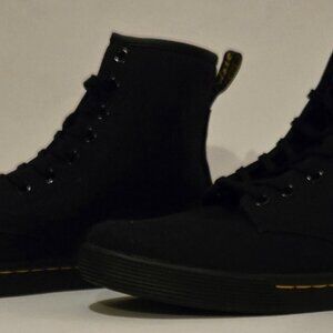 Dr, Martens Sheridan Blk AirWair Canvas Boots- Women's Size 6